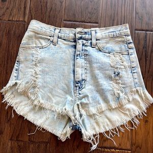Distressed Denim Shorts (M)